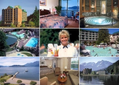 Harrison Hot Springs resort and lake views